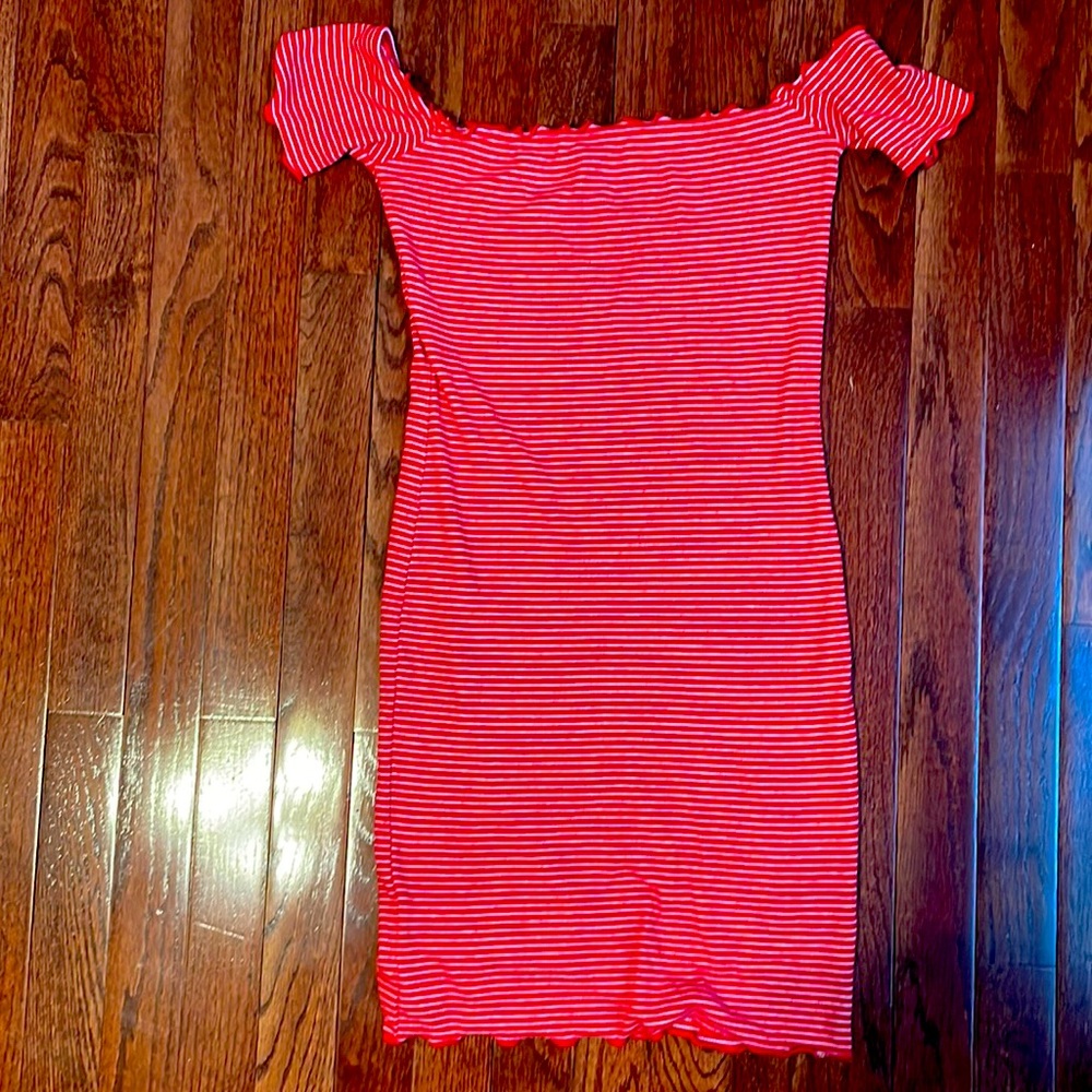 Pink stripe dress